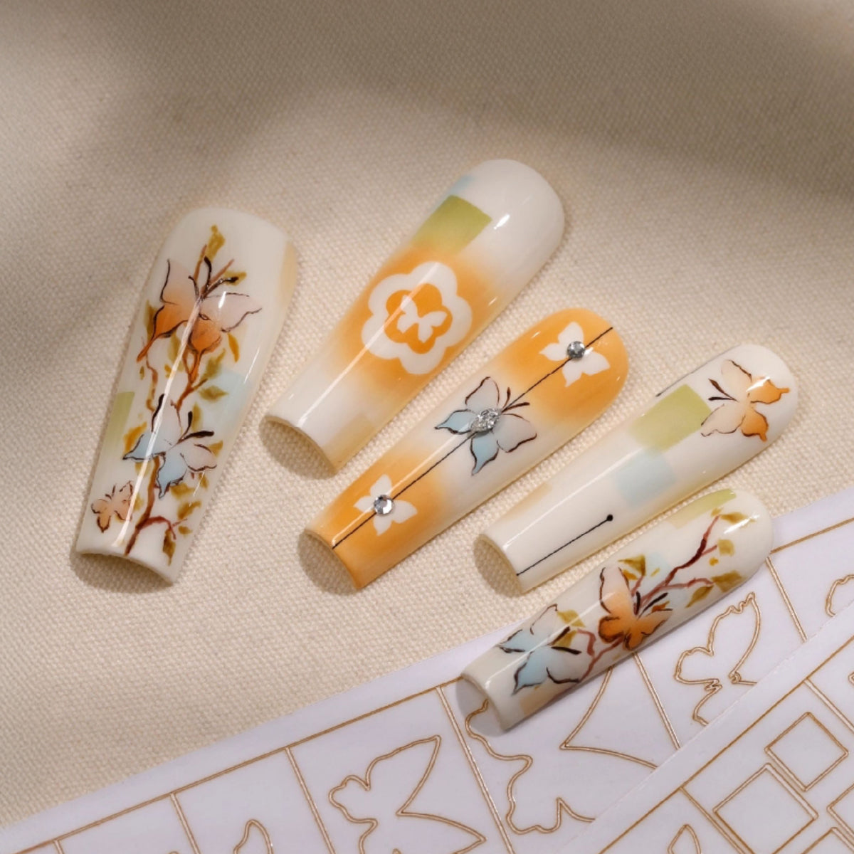 Mr. Nail Nail Art Stencils Stickers