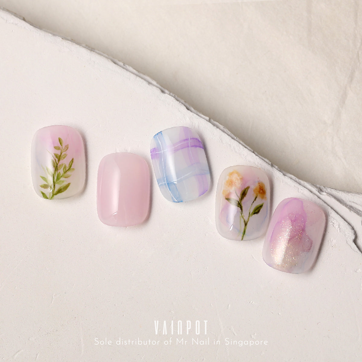 Mr Nail Watercolour Dye Blooming Liquid (Full Set)