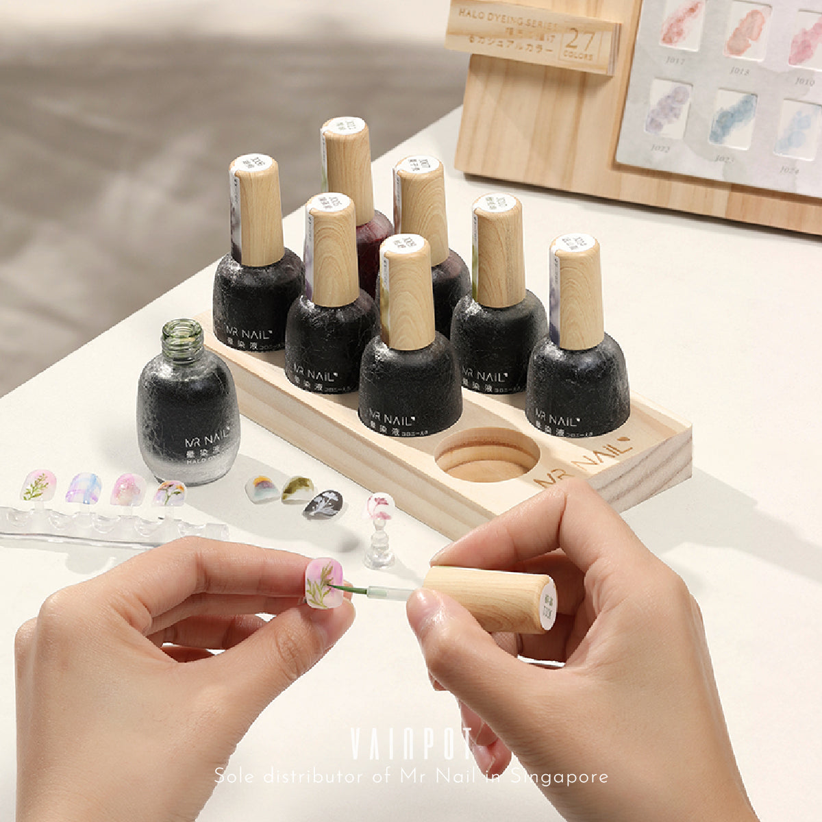 Mr Nail Watercolour Dye Blooming Liquid (Full Set)