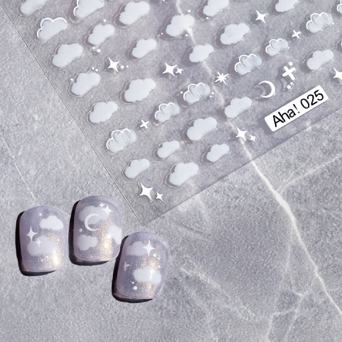 Muted Whisper Nail Art Stickers