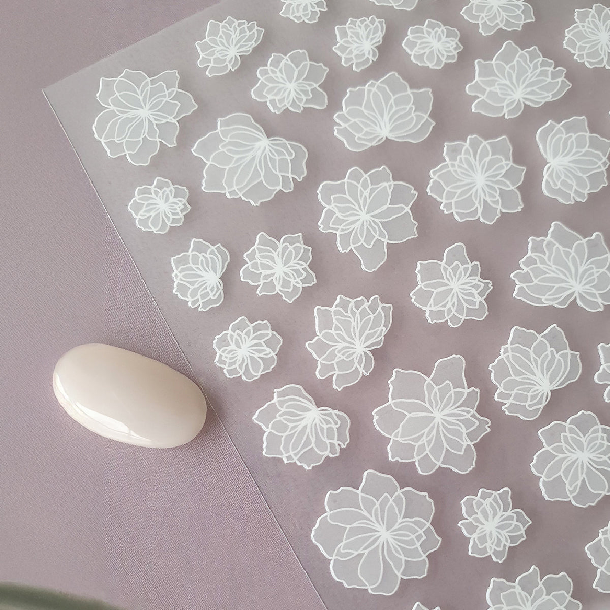 Muted Whisper Nail Art Stickers