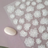 Muted Whisper Nail Art Stickers
