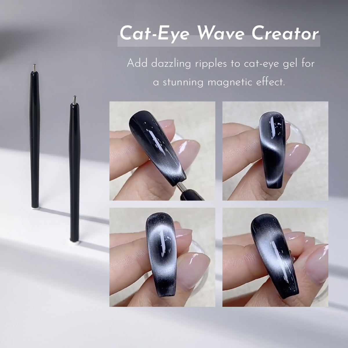 Nail Art Cateye Swirl Magnet Wand