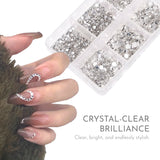 Nail Art Flatback Rhinestone Mix /6 Sizes