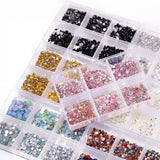 Nail Art Flatback Rhinestone Mix /6 Sizes