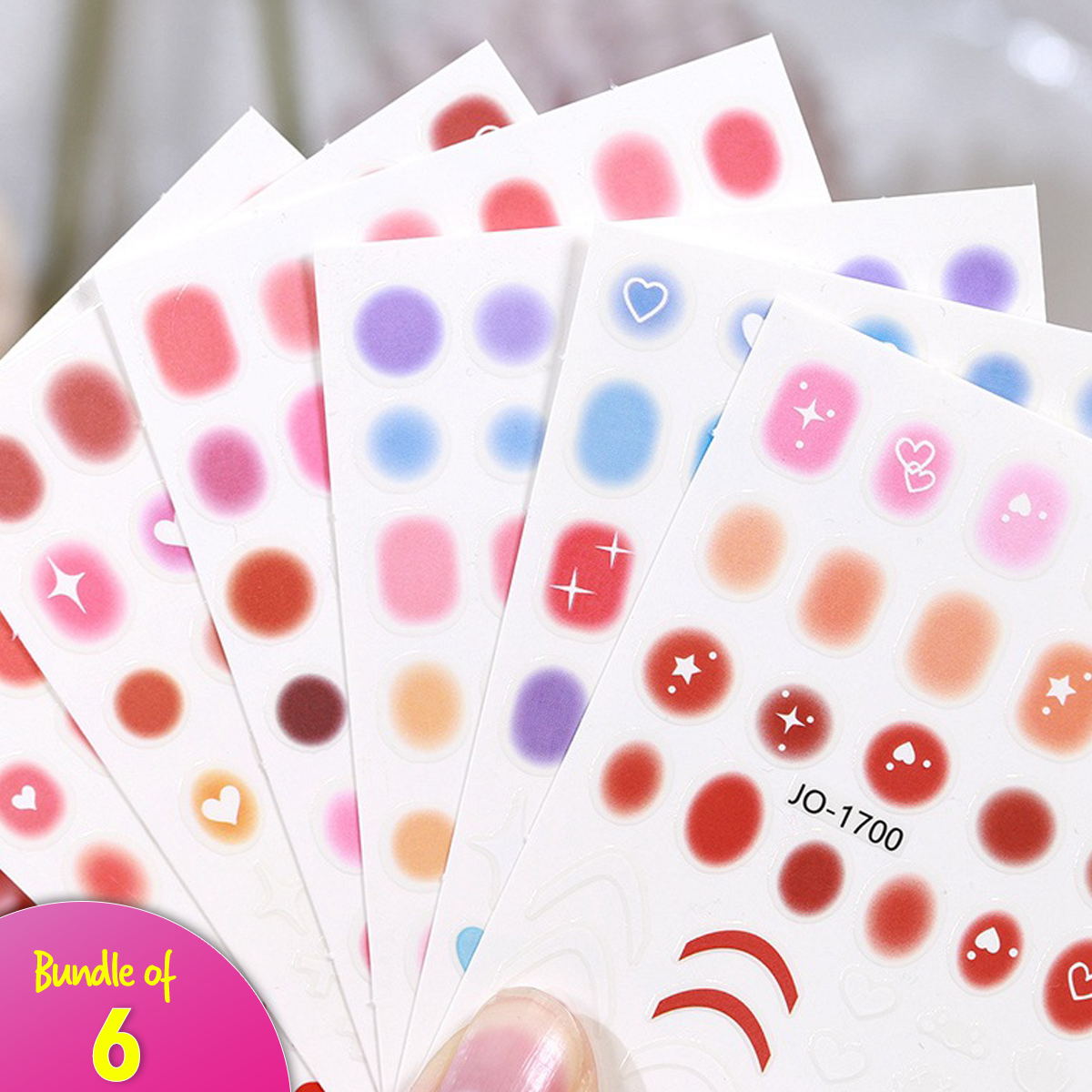 Ombre Gradient Nail Stickers Bundle 