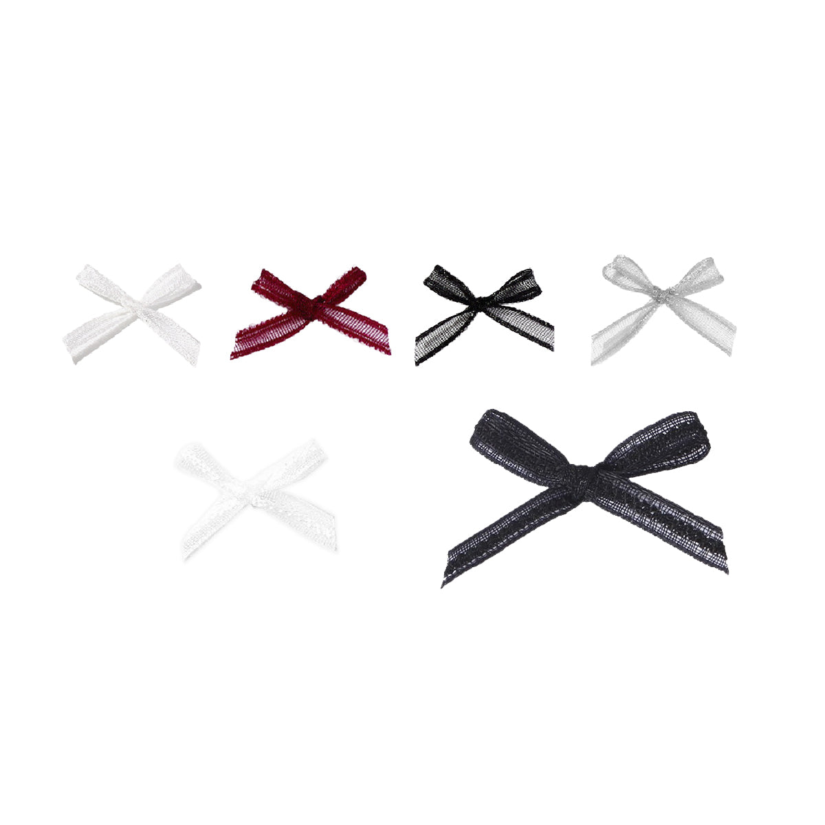 Organza Ribbon Charms / Pack of 5