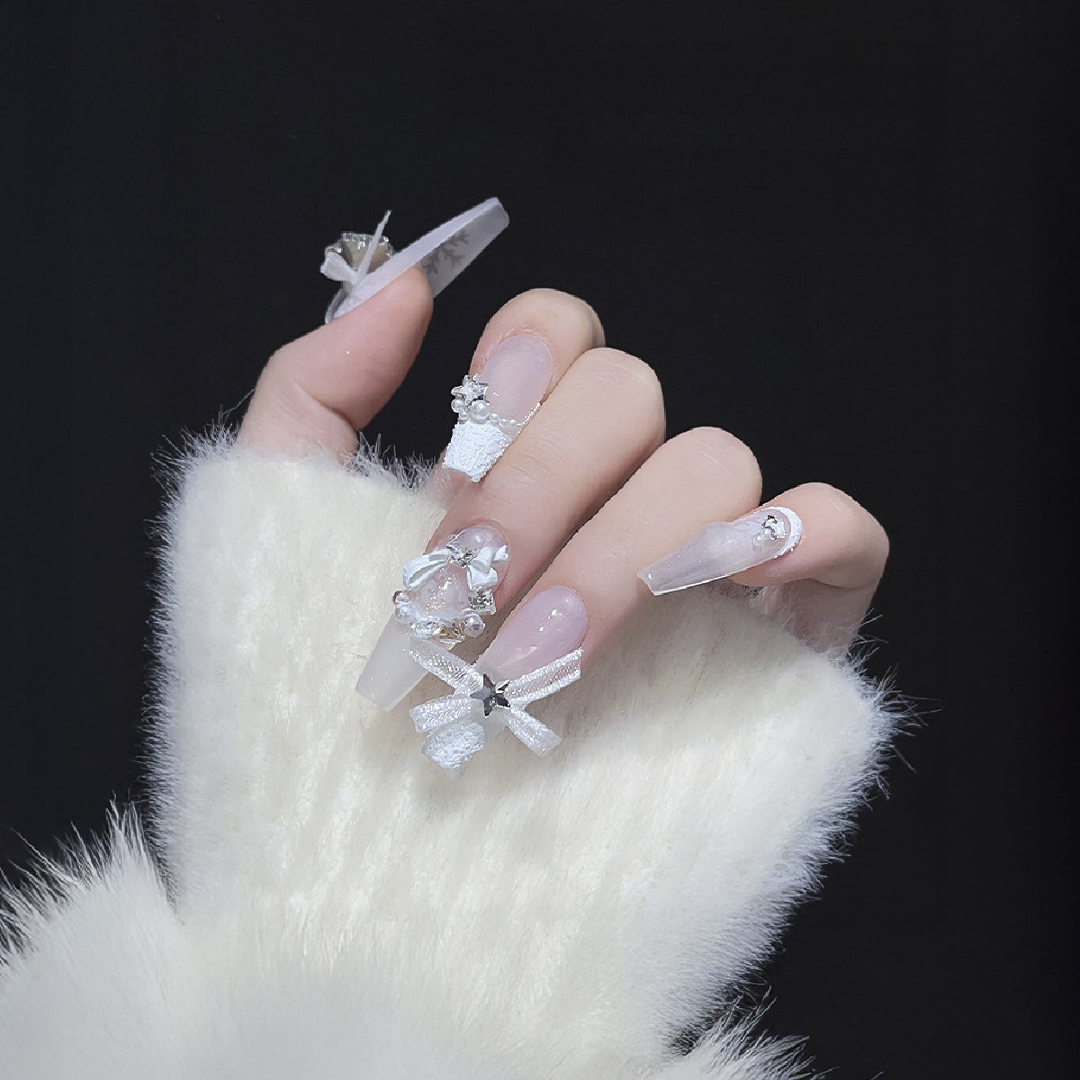 Organza Ribbon Charms / Pack of 5