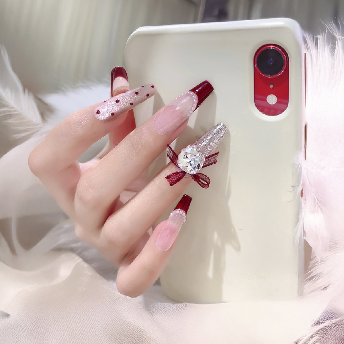 Organza Ribbon Charms / Pack of 5