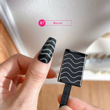 Nail Art Tools Patterned Magnet in Waves in N07