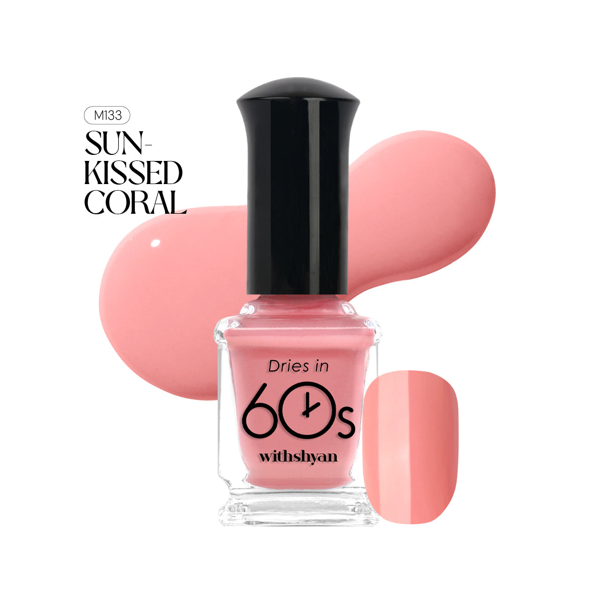 WithShyan Korea Nail Polishes Dries in 60s - Peach & Orange Collection