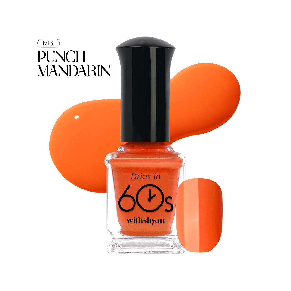 WithShyan Korea Nail Polishes Dries in 60s - Peach & Orange Collection
