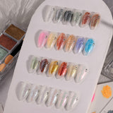 6-in-1 Pearlescent Shimmer Creamy Powder Nail Art Palette