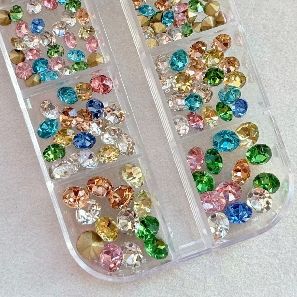 Pointed Back Gems Rhinestones Mix
