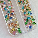 Pointed Back Gems Rhinestones Mix