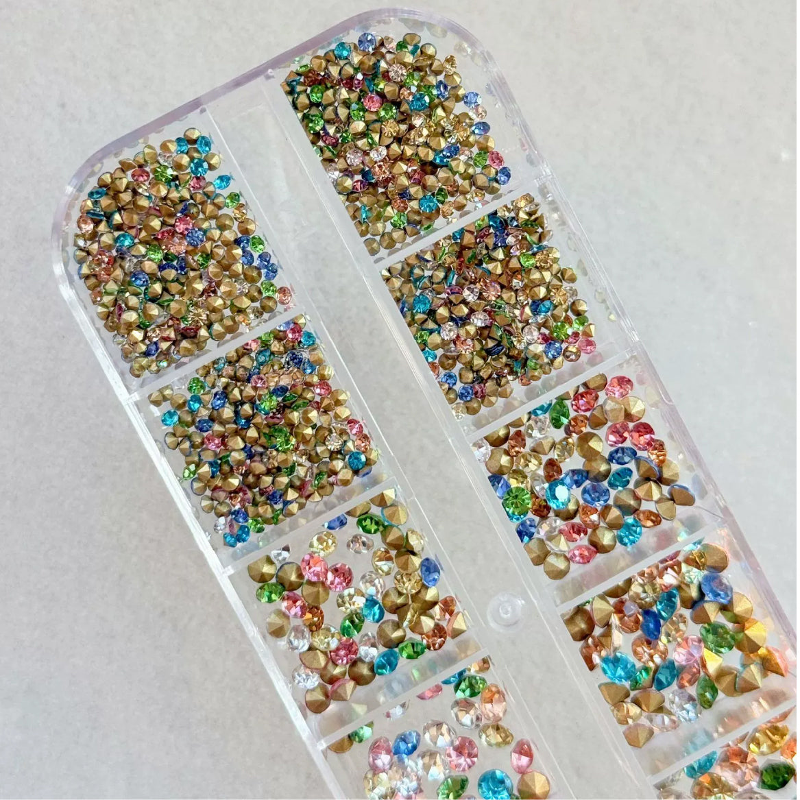 Pointed Back Gems Rhinestones Mix