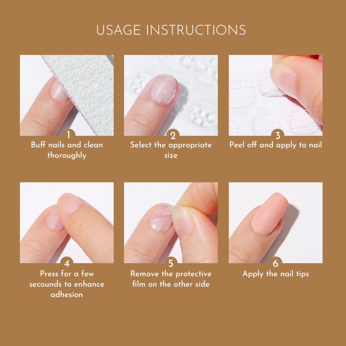 Press On Nails Adhesive Tabs/ 5 Sheets