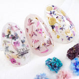 Pressed Dried Flowers Mix Nail Art Decorations