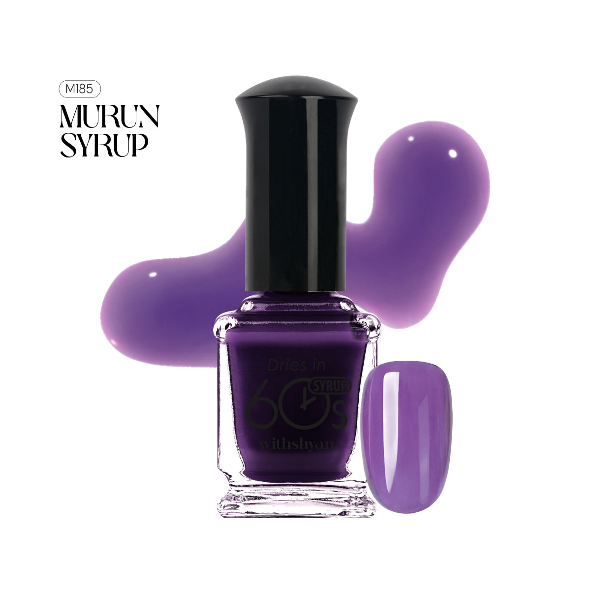 WithShyan Korea Nail Polishes Dries in 60s - Purple & Violet Collection