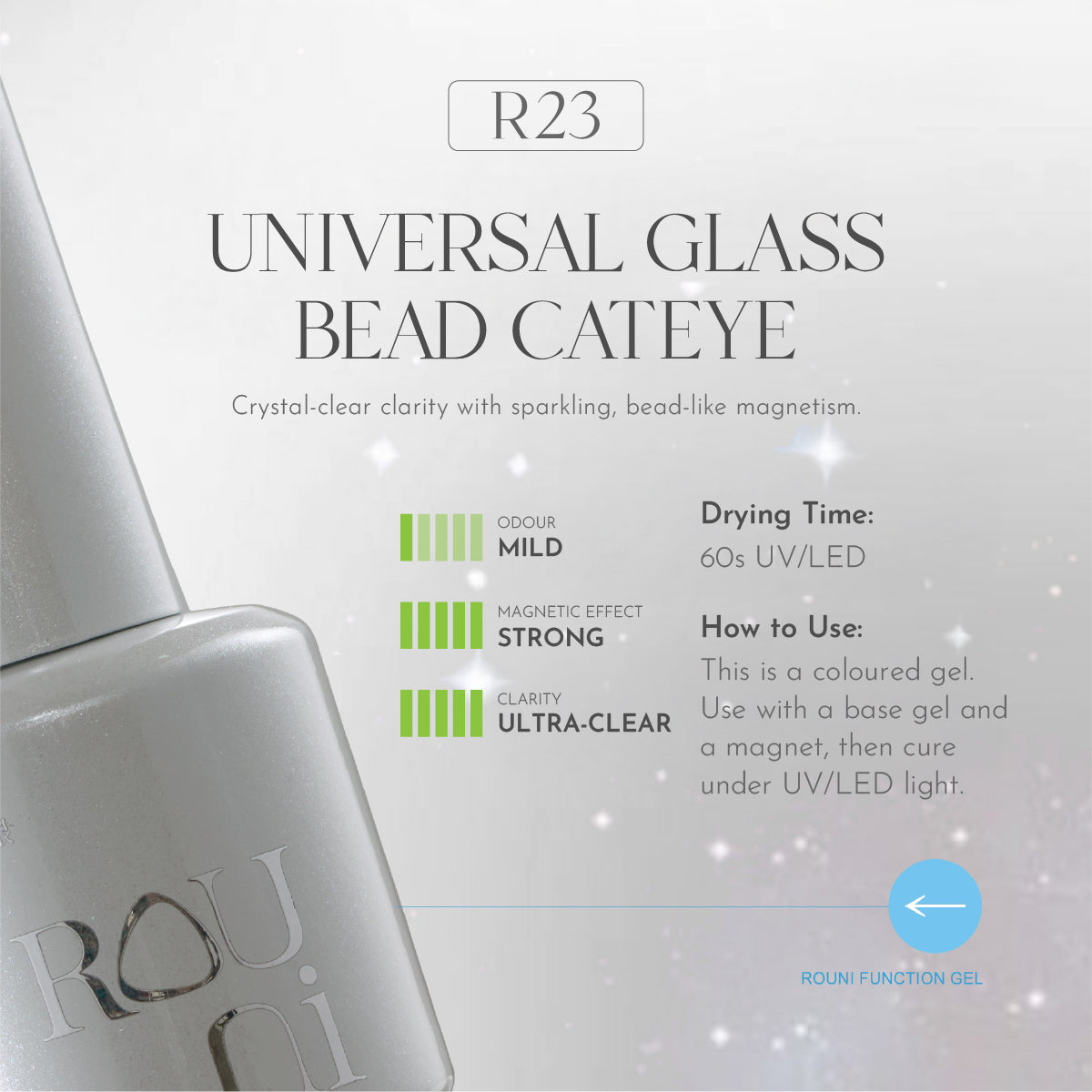 Rou Ni Universal Glass Bead Cateye Gel / R23