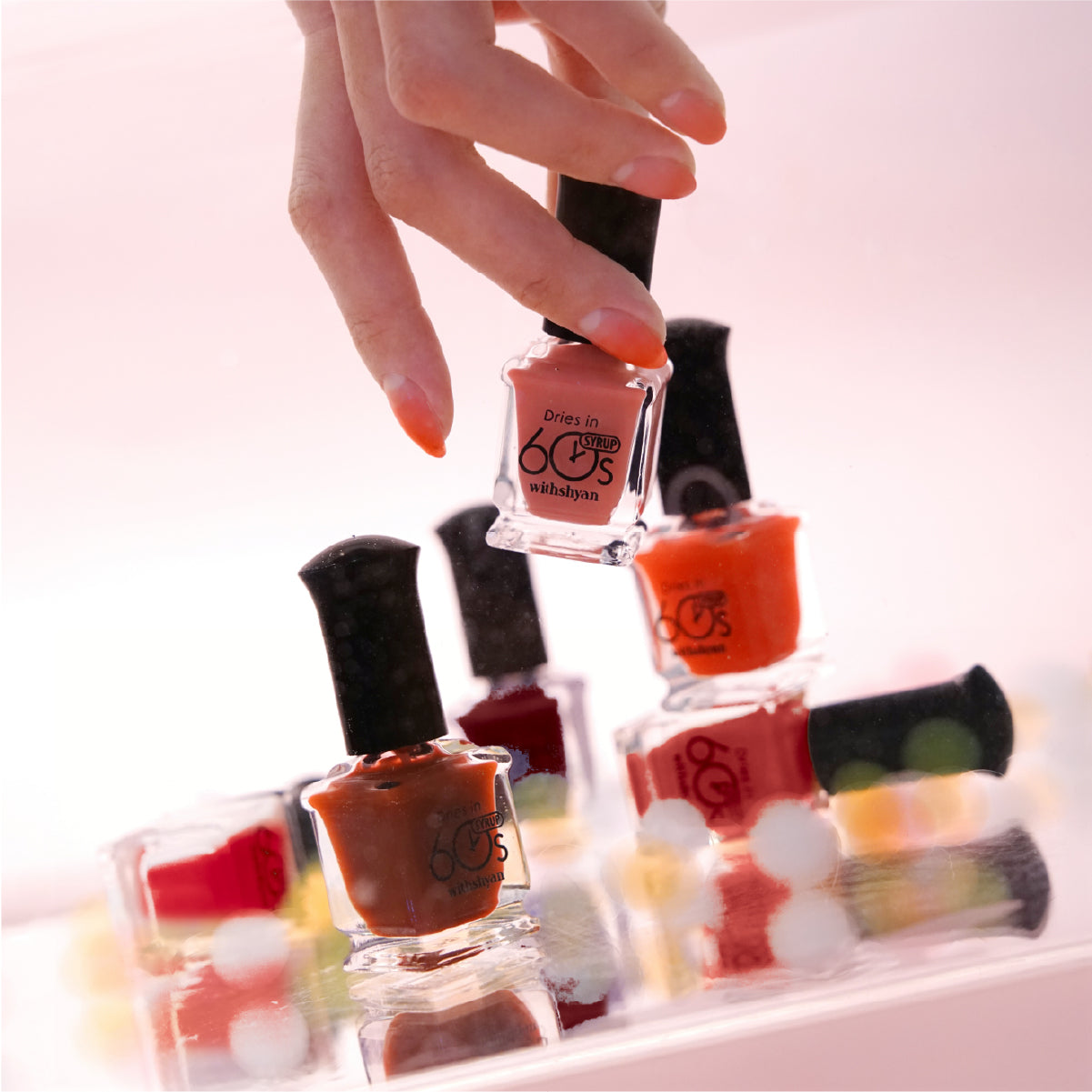 WithShyan Korea Nail Polishes Dries in 60s - Red & Burgundy Collection