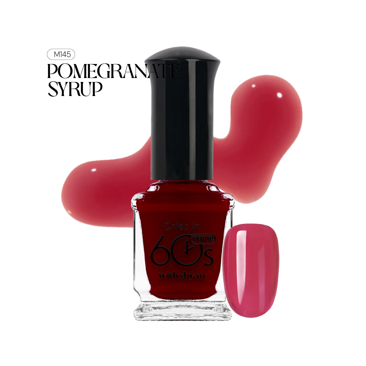 WithShyan Korea Nail Polishes Dries in 60s - Red & Burgundy Collection