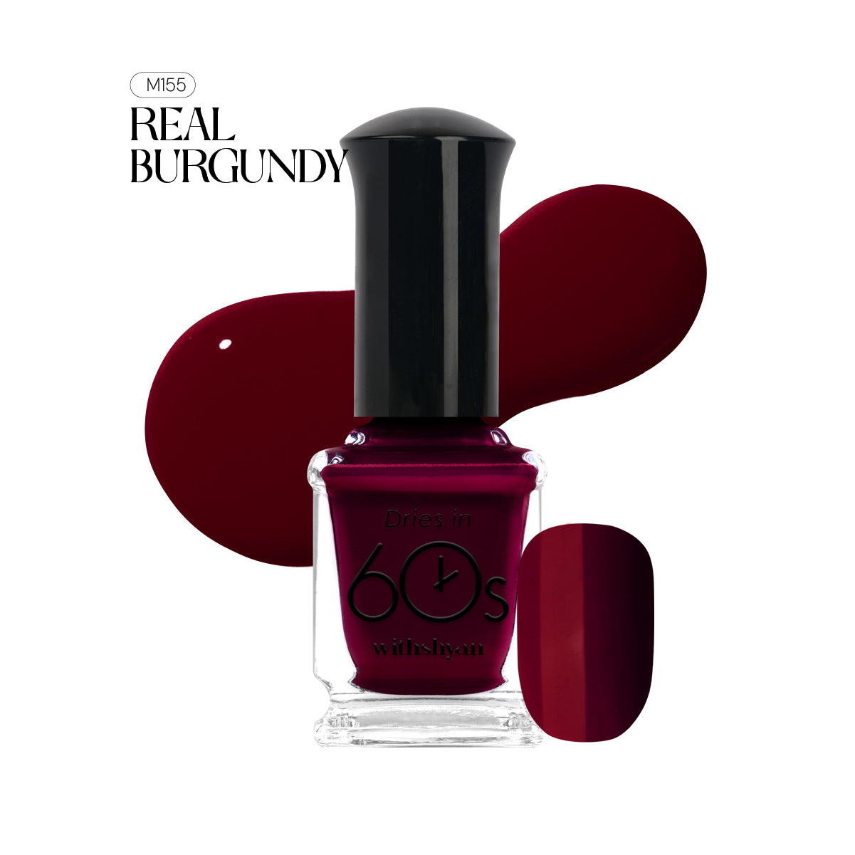 WithShyan Korea Nail Polishes Dries in 60s - Red & Burgundy Collection