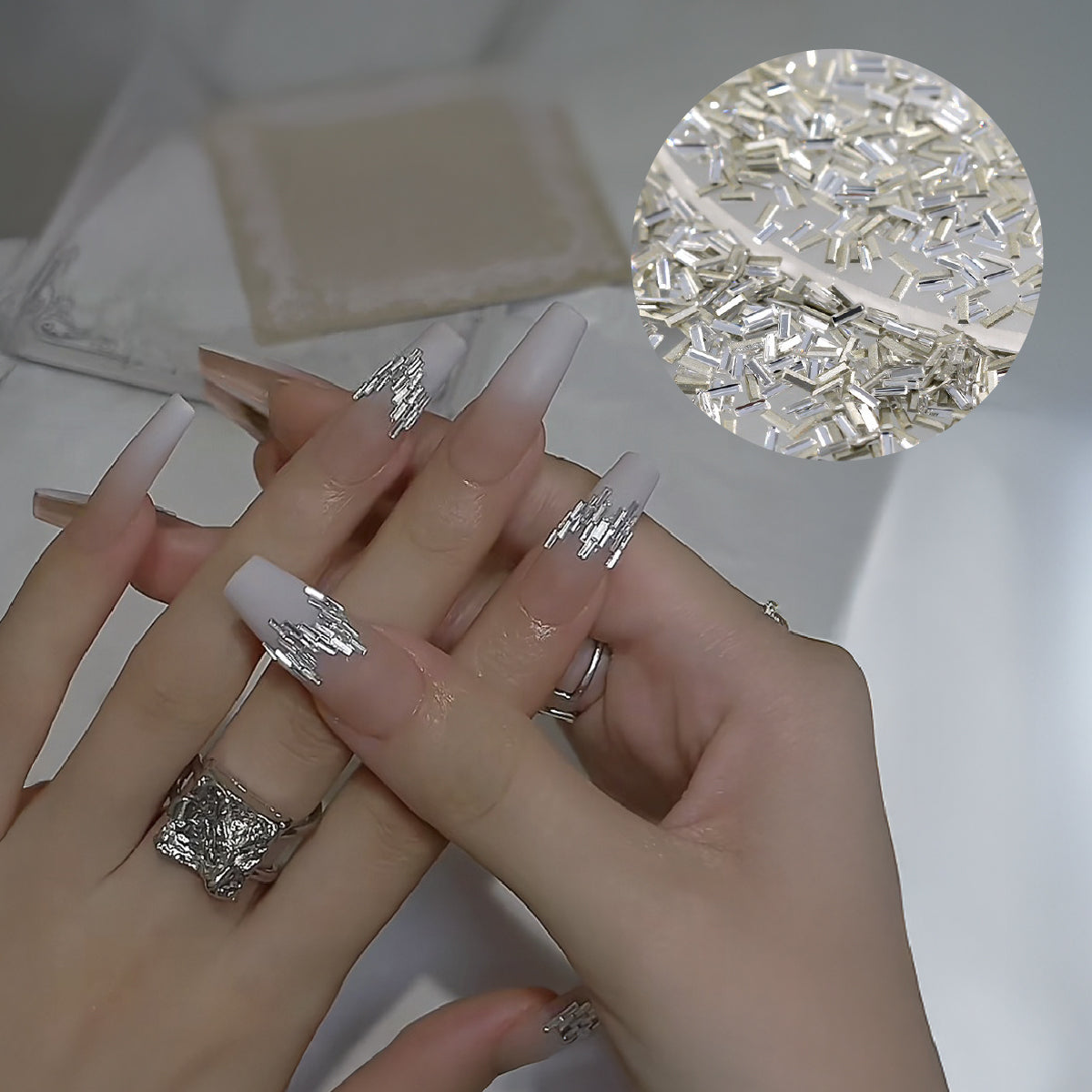 Reflective Bar Charms / Pack of 50