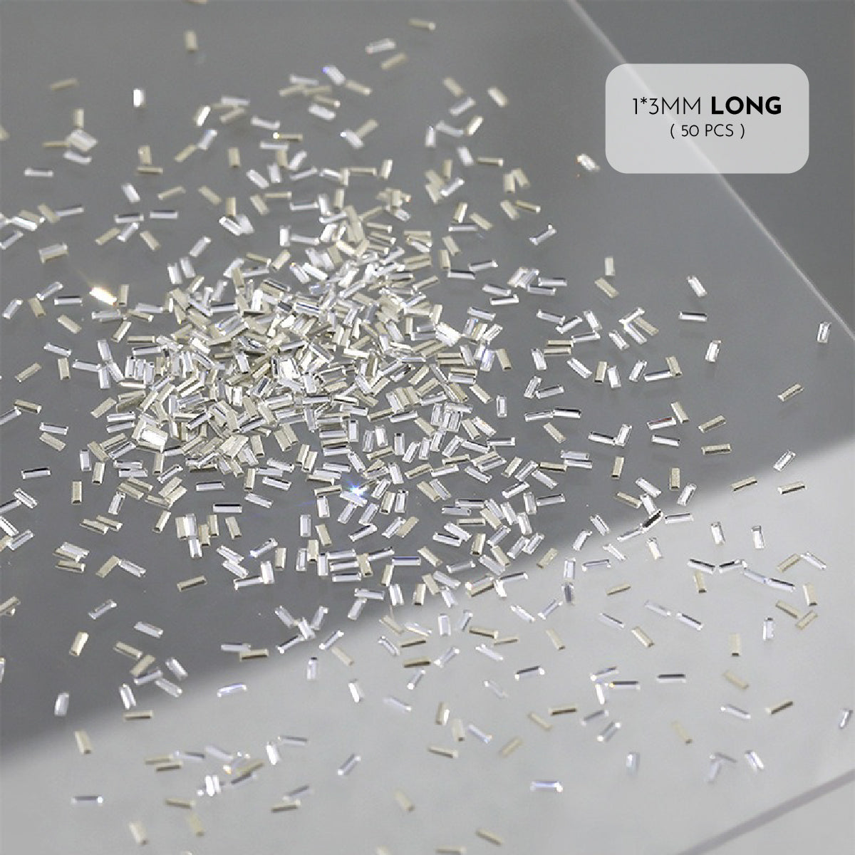 Reflective Bar Charms / Pack of 50