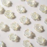 Roses & Camelia Charms / Pack of 10