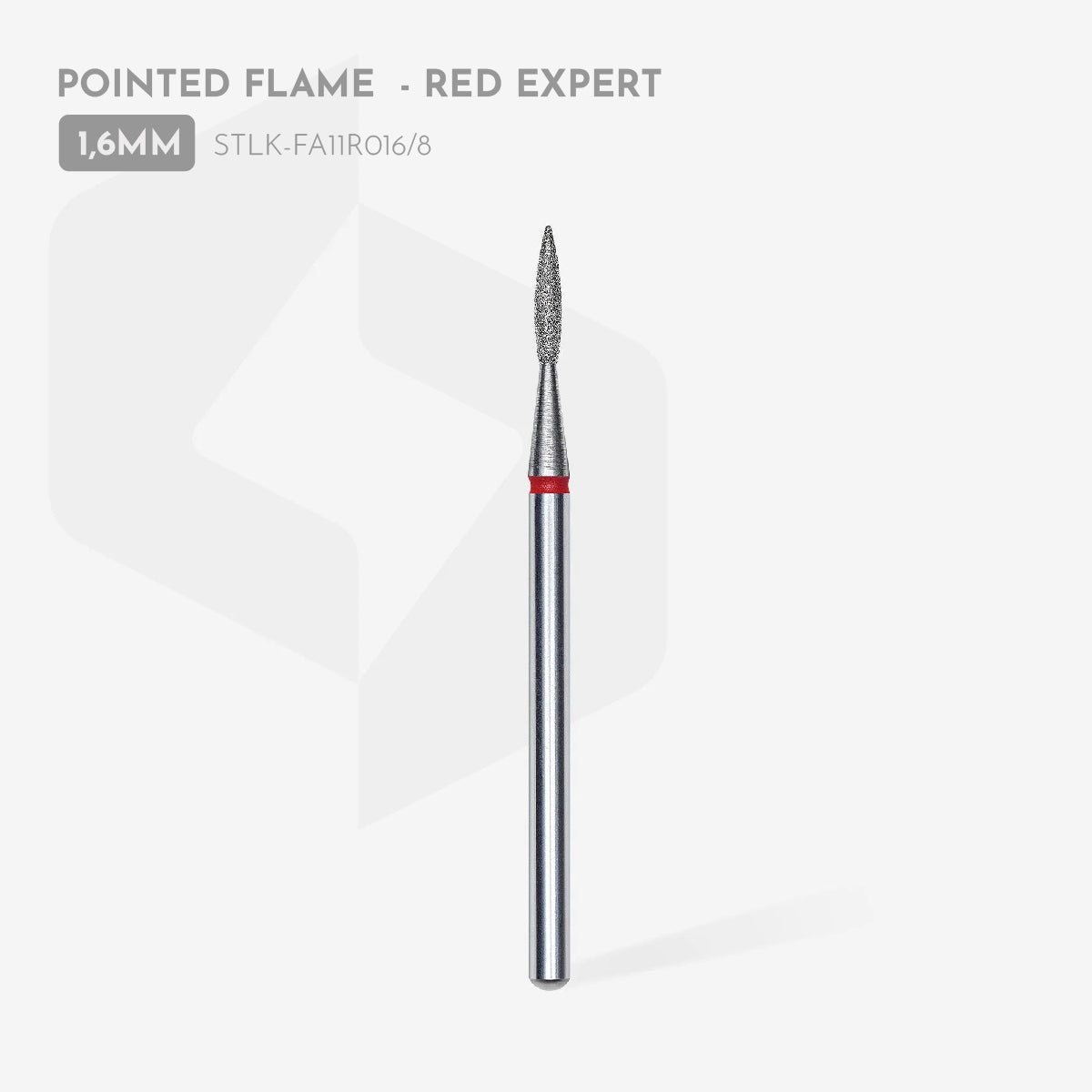 Diamond Nail Drill Bit Pointed Flame EXPERT