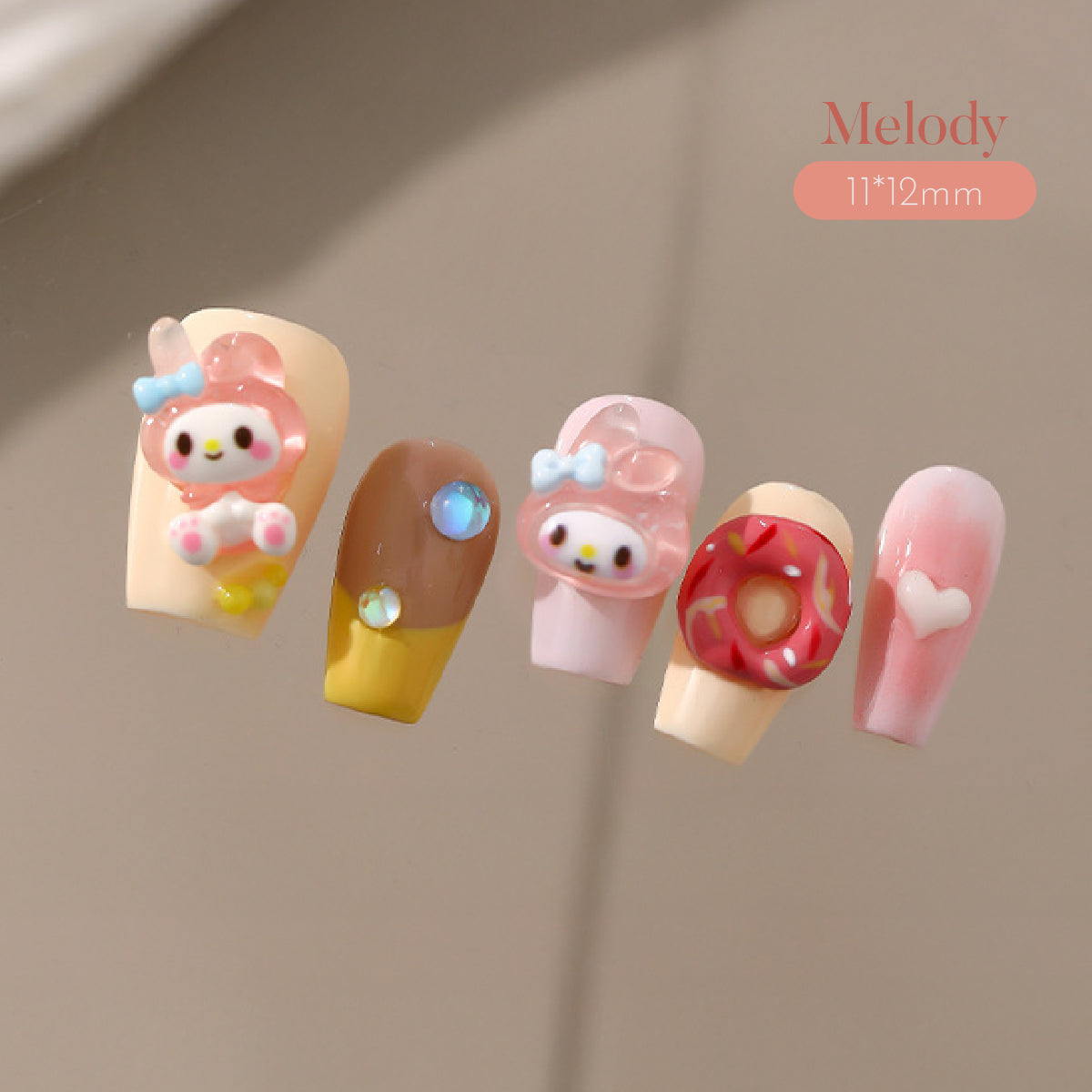 Kuromi & Friends Nail Charms / Pack of 5