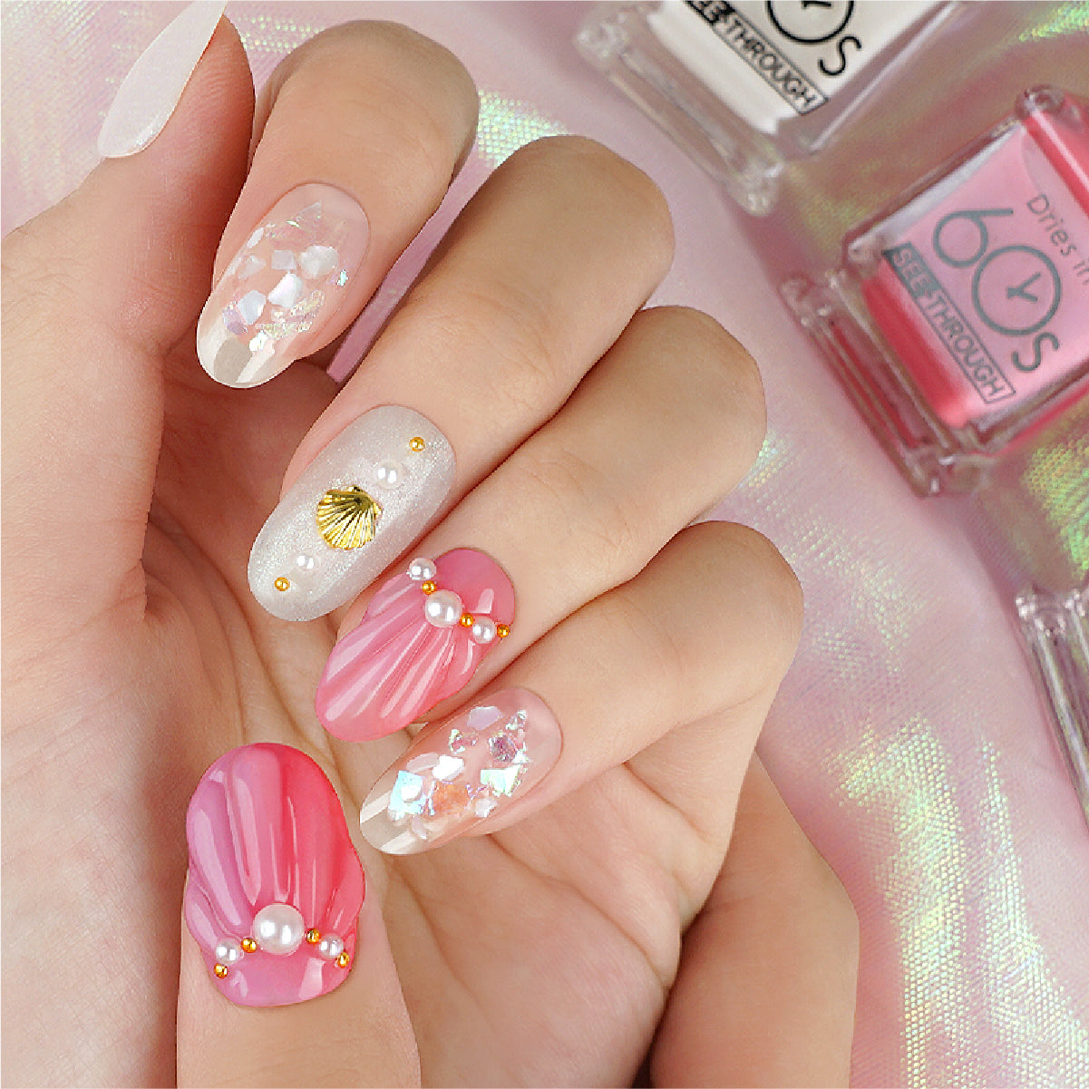 WithShyan Korea Nail Polishes Dries in 60s - See-Through Collection
