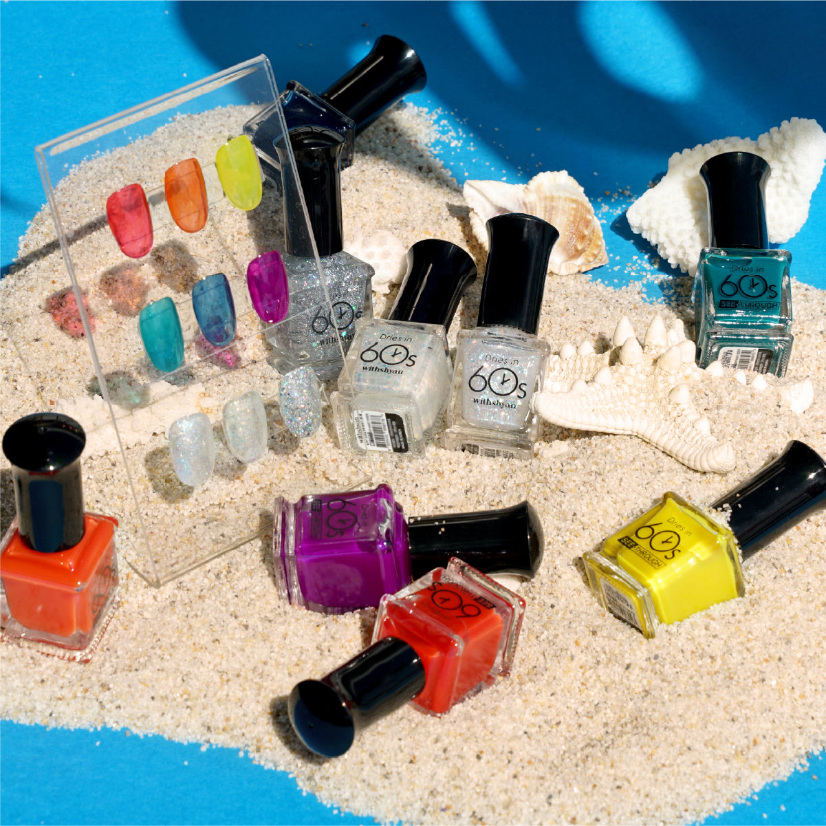 WithShyan Korea Nail Polishes Dries in 60s - See-Through Collection