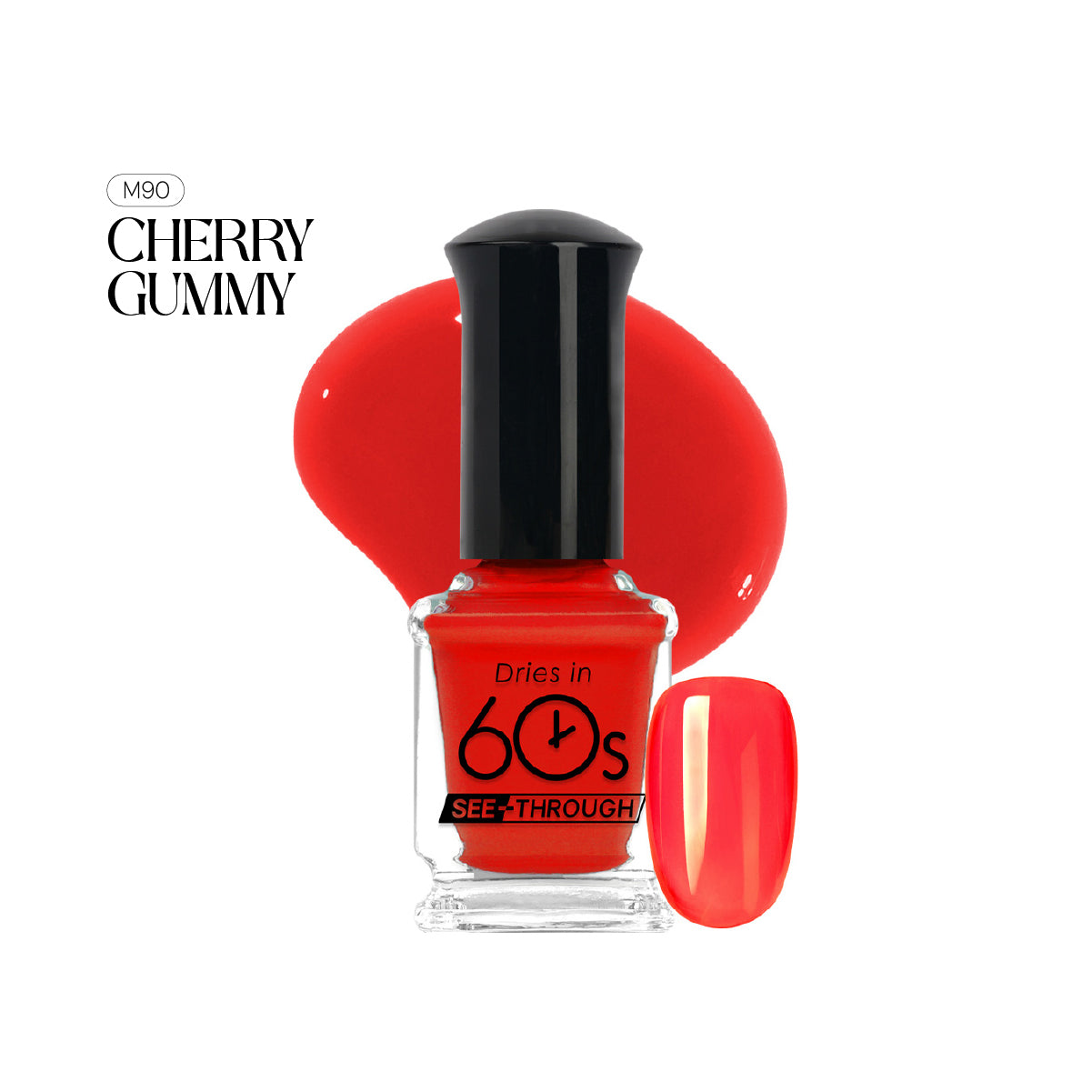WithShyan Korea Nail Polishes Dries in 60s - See-Through Collection