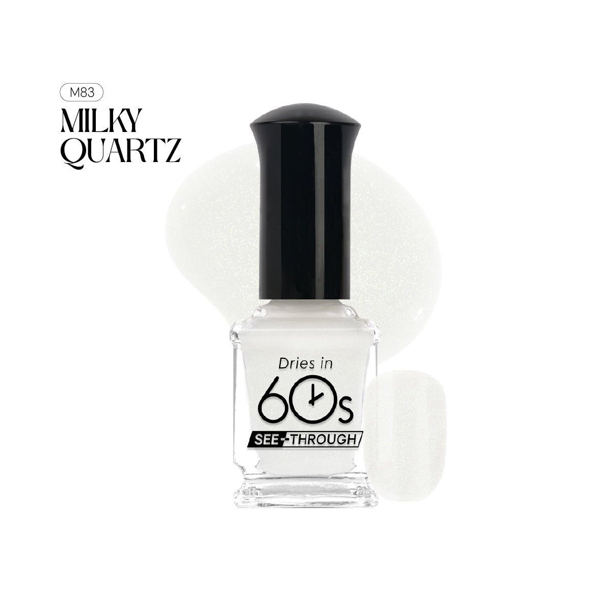 WithShyan Korea Nail Polishes Dries in 60s - See-Through Collection