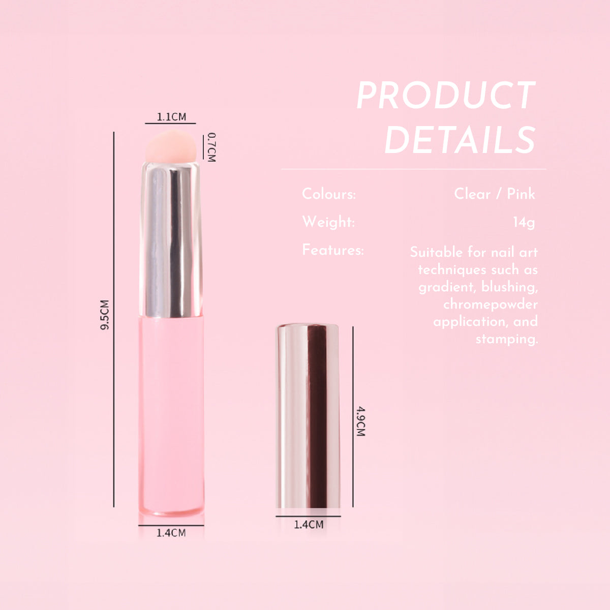 Soft Silicone Nail Art Applicator Tool