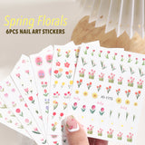 Spring Floral Tulips Stickers Bundle