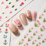 Spring Floral Tulips Stickers Bundle