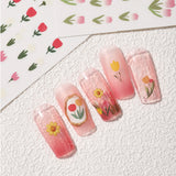 Spring Floral Tulips Stickers Bundle