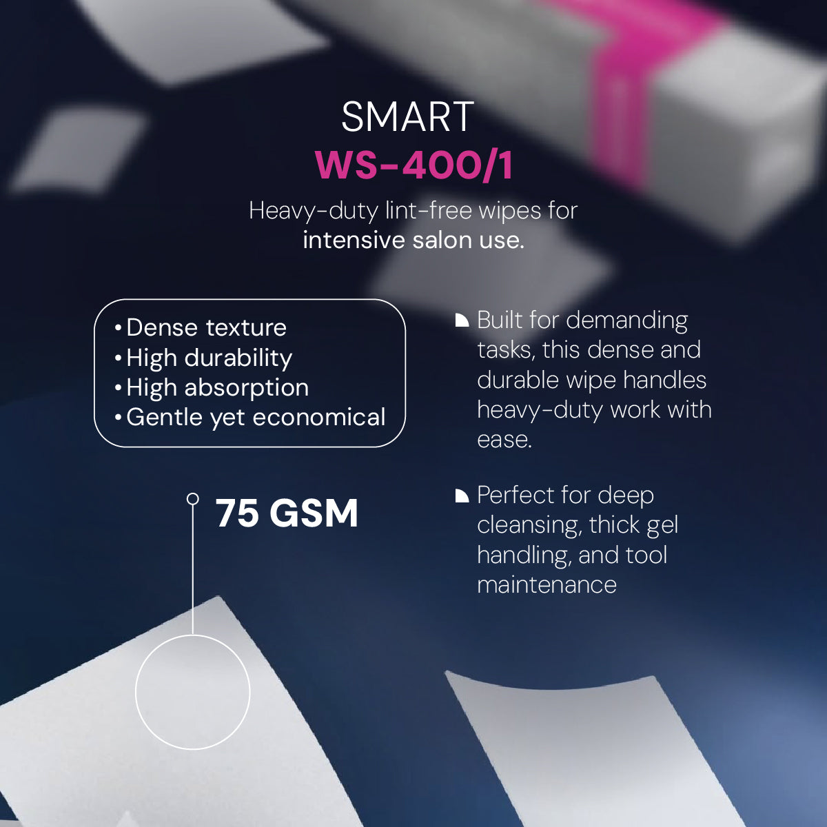 SMART Lint-Free Nail Wipes (400pcs)
