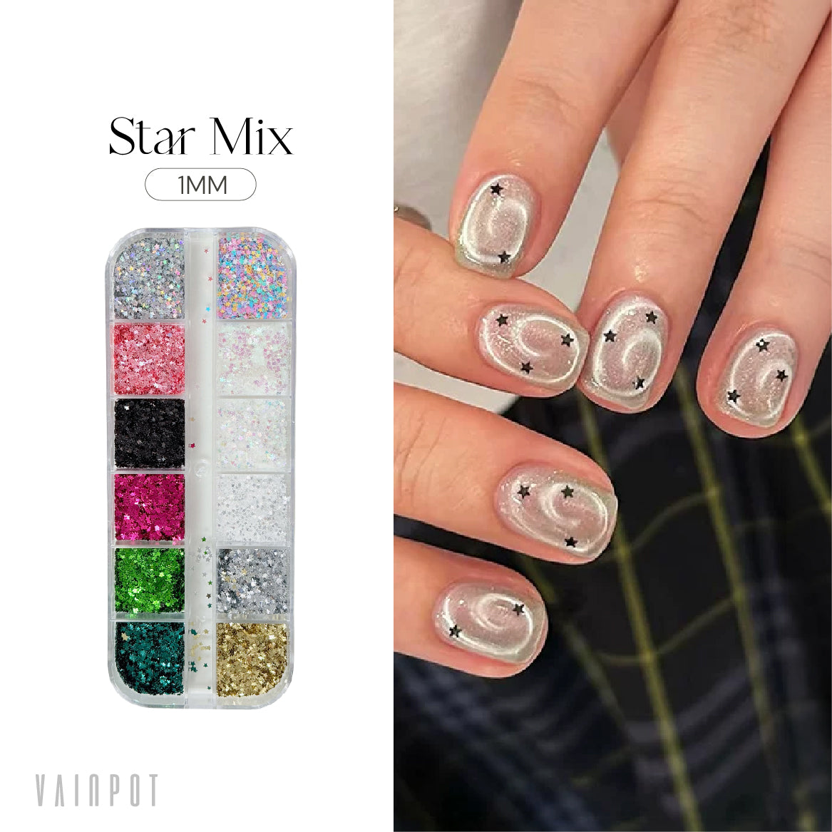 Star Sequins Nail Decorations