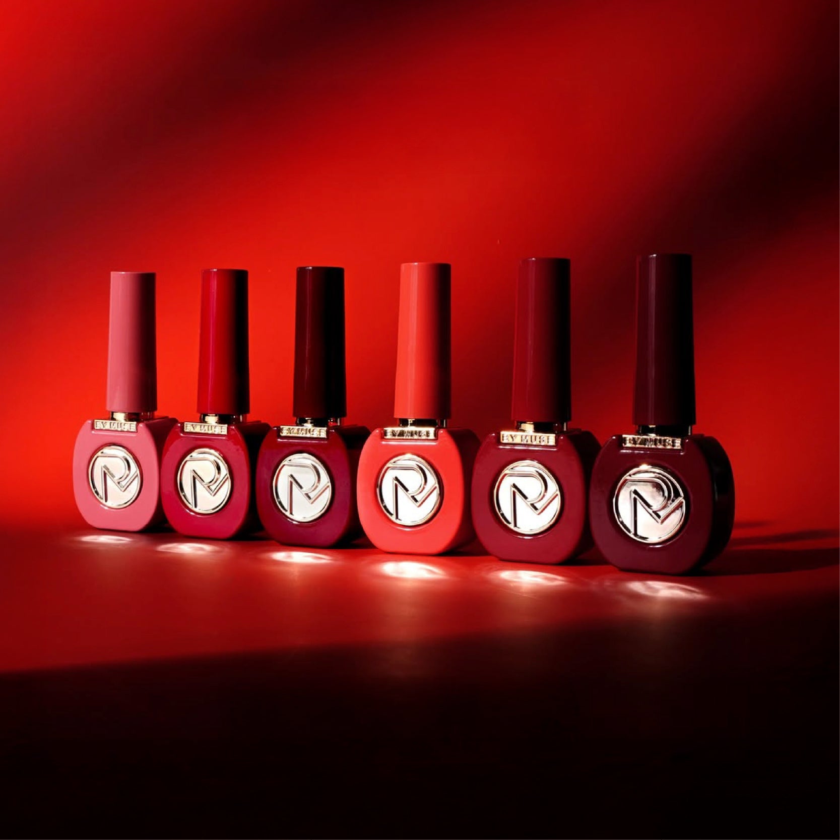ByMuse Be Red, By Red Collection Tinted Gel Full Set / 6 Colours