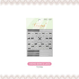 Coquette Ballerina Lace 5D Nail Art Stickers