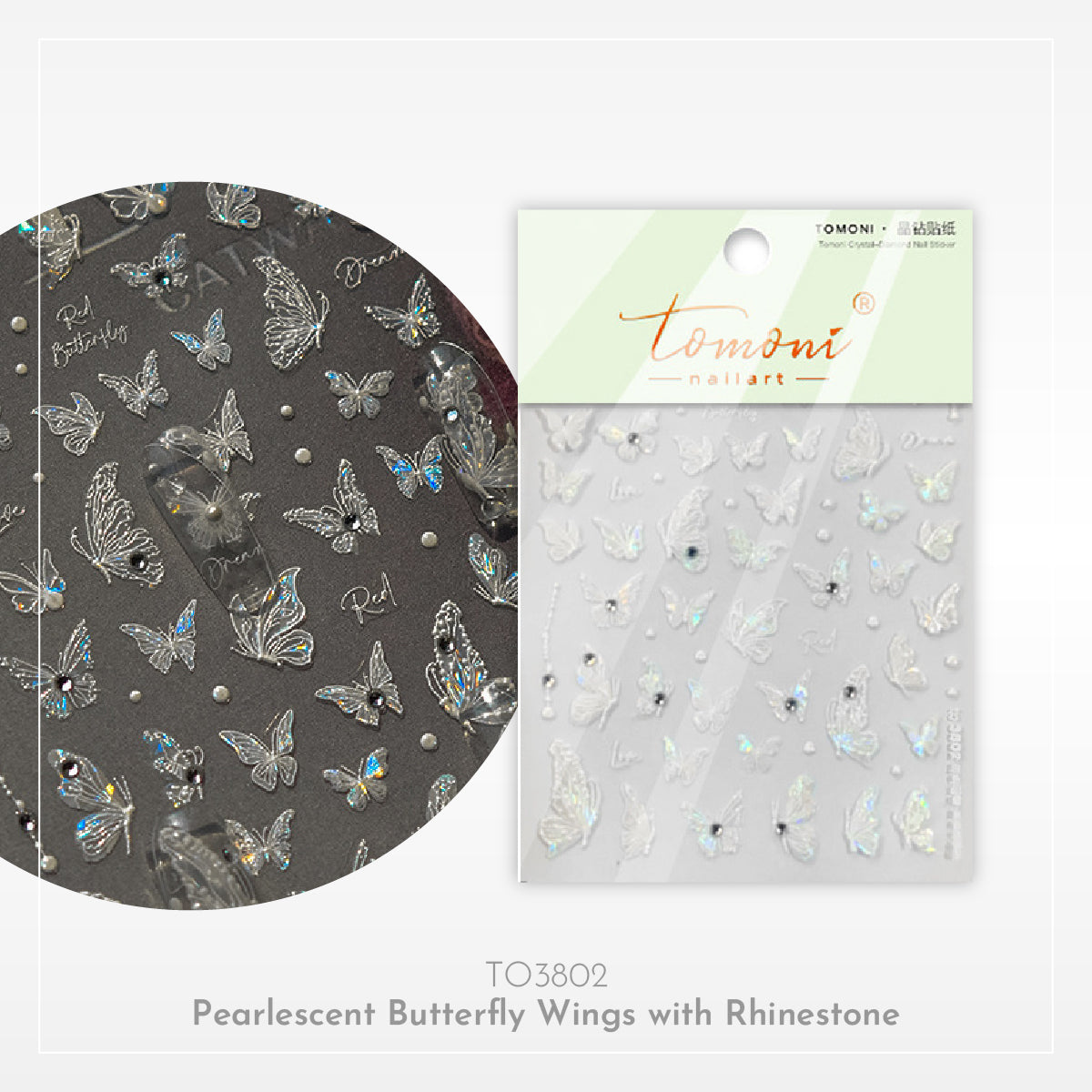 Butterflies Series Nail Art Stickers