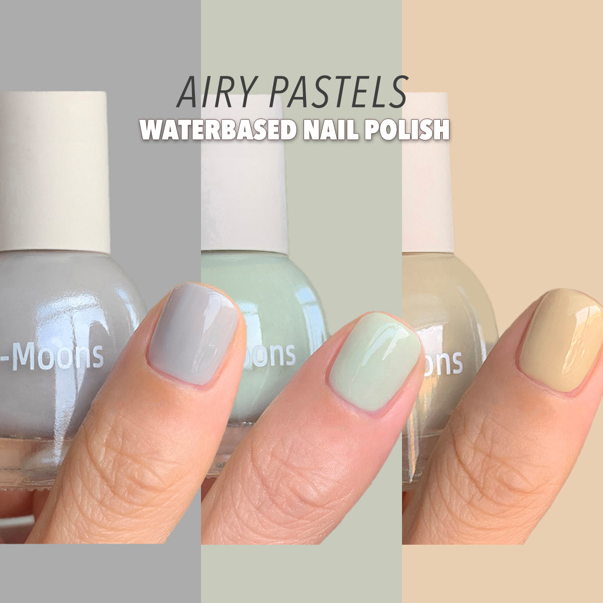 Water Based Nail Polish - Airy Pastels