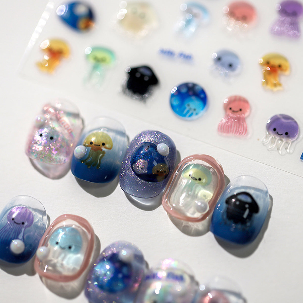 Y2K Jelly 5D Nail Art Stickers