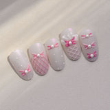 Coquette Ballerina Lace 5D Nail Art Stickers