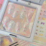 Coquette Ballerina Lace 5D Nail Art Stickers