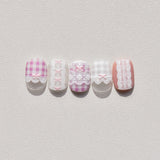 Coquette Lace Trim 5D Nail Art Stickers